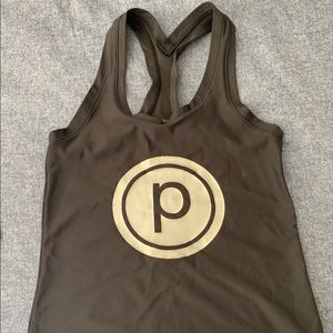 Pure Barre Medium black circle P tank top
